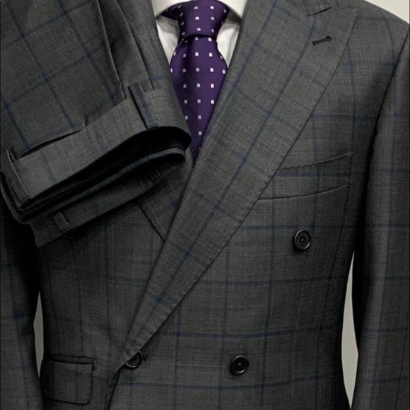 Grey/blue super 150 Cerruti 1881 Neapolitan suit. - Picture 2 of 3